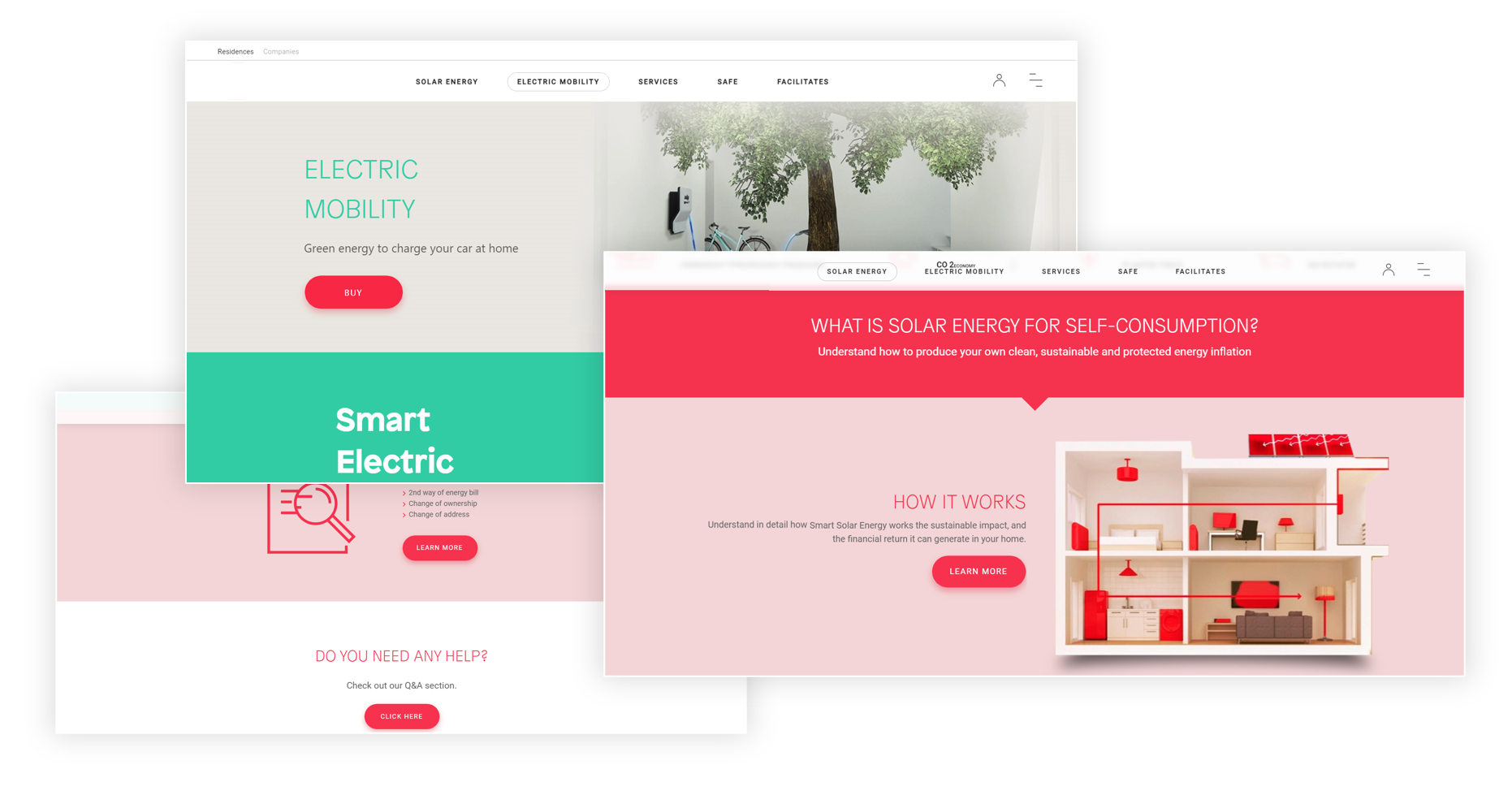View of the energy company's digital product