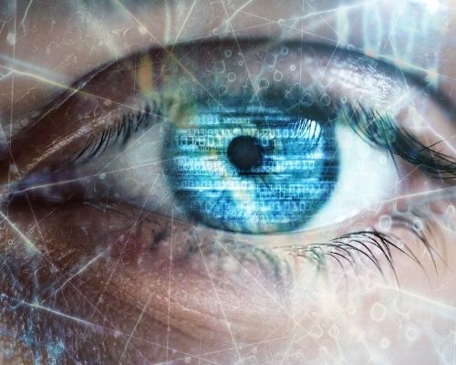 blue eye scanning code for digital solutions