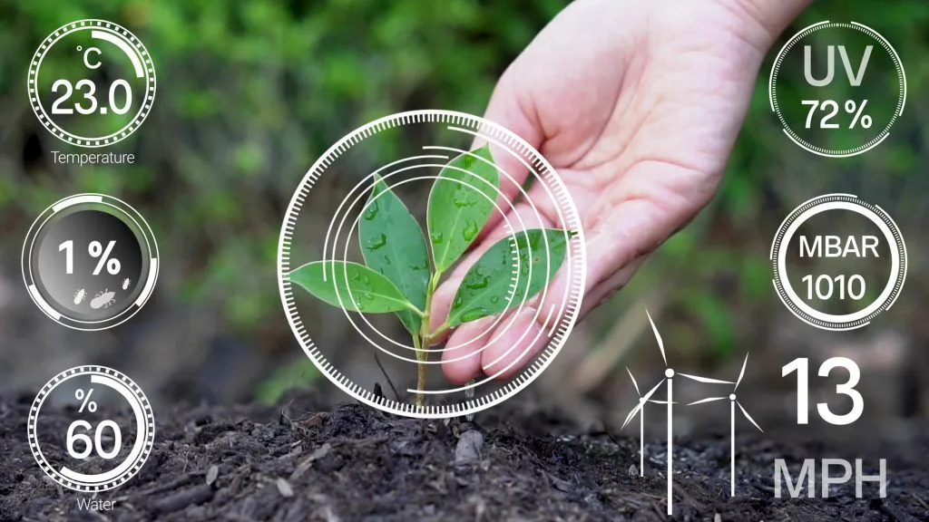 Al-based system helping plants grow. 