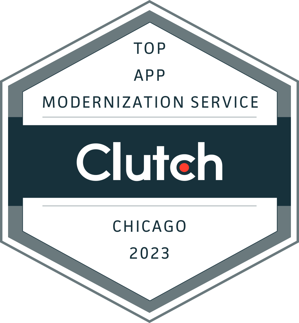 Clutch award for Top Application Modernization Service in Chicago for 2023