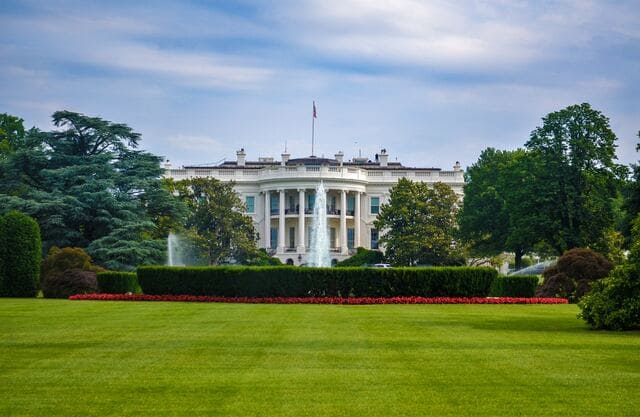 The White House, where Joe Biden recently signed an executive order on generative AI